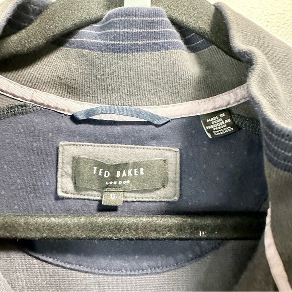 TED BAKER LONDON Antram Mockneck Quarter Zip Track Jacket - Picture 4 of 6